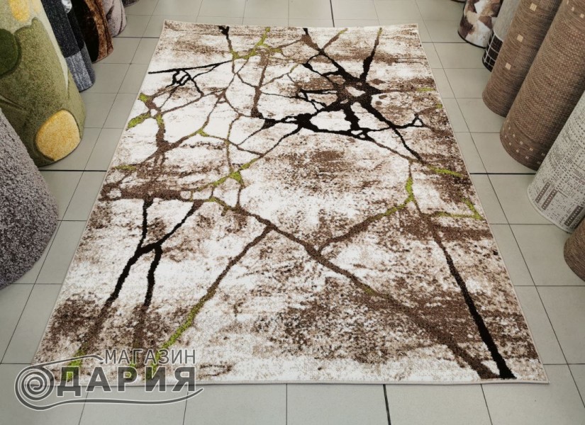 Тъкан килим MAGNOLIA 563 cream/green